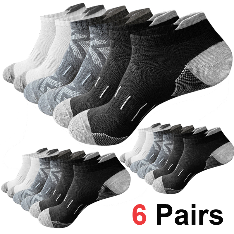 Ankle Sock Low Cut - 6/12 pares de calcetines deportivos acolchados,