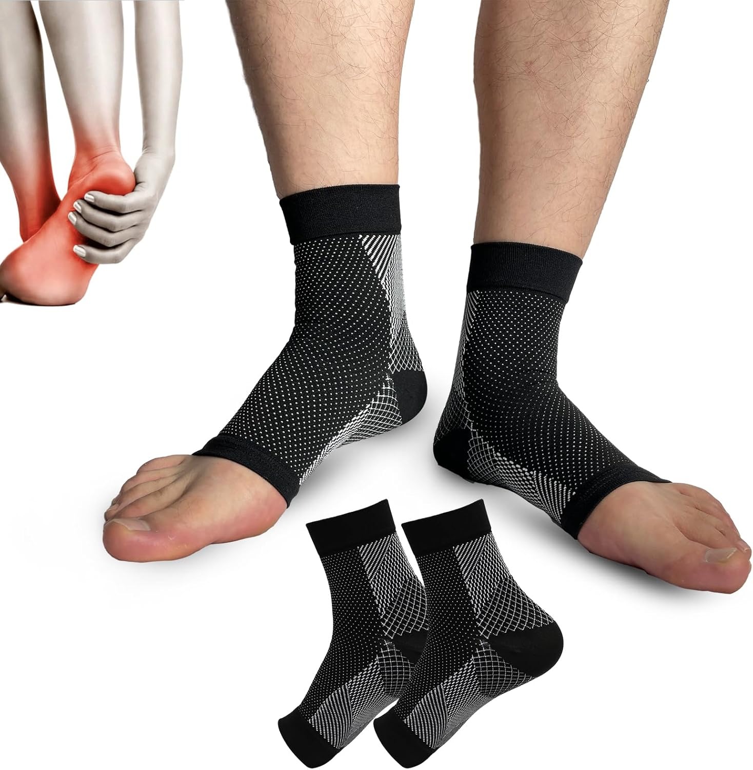 1 par de calcetines para neuro - Ankle Brace Sock reseña y precio