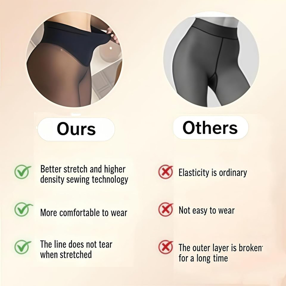 Medias con forro polar de una  - Tights Pantyhose Sheer reseña y precio